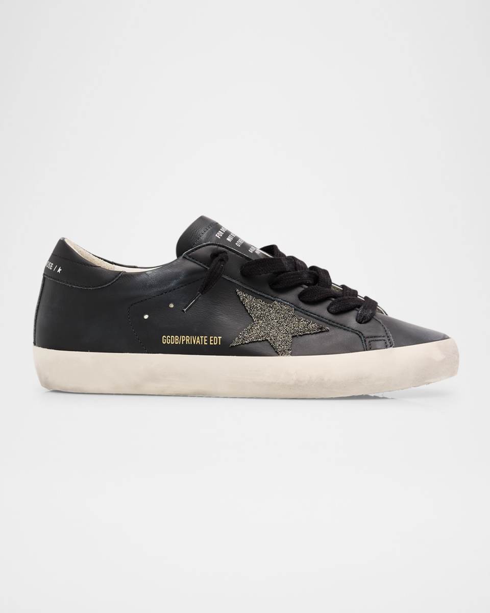 Superstar Swarovski Leather Low-Top Sneakers